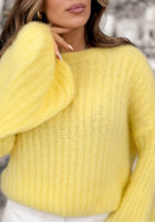 Svetr z szerokimi rękawami Better Than That žlutá