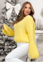 Svetr z szerokimi rękawami Better Than That žlutá