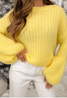 Svetr z szerokimi rękawami Better Than That žlutá