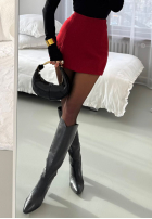 Spódnico-spodenki mini z rozcięciem La Milla Got My Attention bordové II