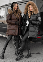 Długa Prošívaná Bunda The Luckiest čokoládová