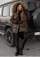 Długa Prošívaná Bunda The Luckiest čokoládová