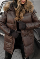 Długa Prošívaná Bunda The Luckiest čokoládová