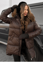 Długa Prošívaná Bunda The Luckiest čokoládová