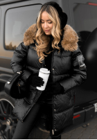 Długa Prošívaná Bunda The Luckiest černá