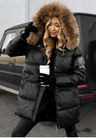 Długa Prošívaná Bunda The Luckiest černá