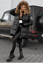 Długa Prošívaná Bunda The Luckiest černá