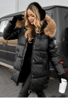 Długa Prošívaná Bunda The Luckiest černá