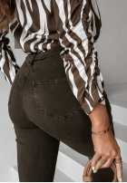 Kalhoty džínové  skinny Kendriss čokoládové II