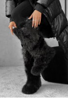 Futerkowe Kozačky Grizzly Bear černé