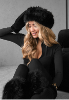 Čelenka z futerkiem Not To Allow černá