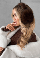 Chrániče uší s kožíškem Warm Memories čokoládové