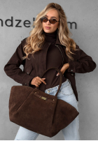 Zamszowa Kabelka Almost Ready čokoládová