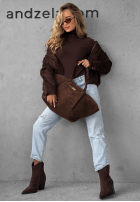 Zamszowa Kabelka Almost Ready čokoládová