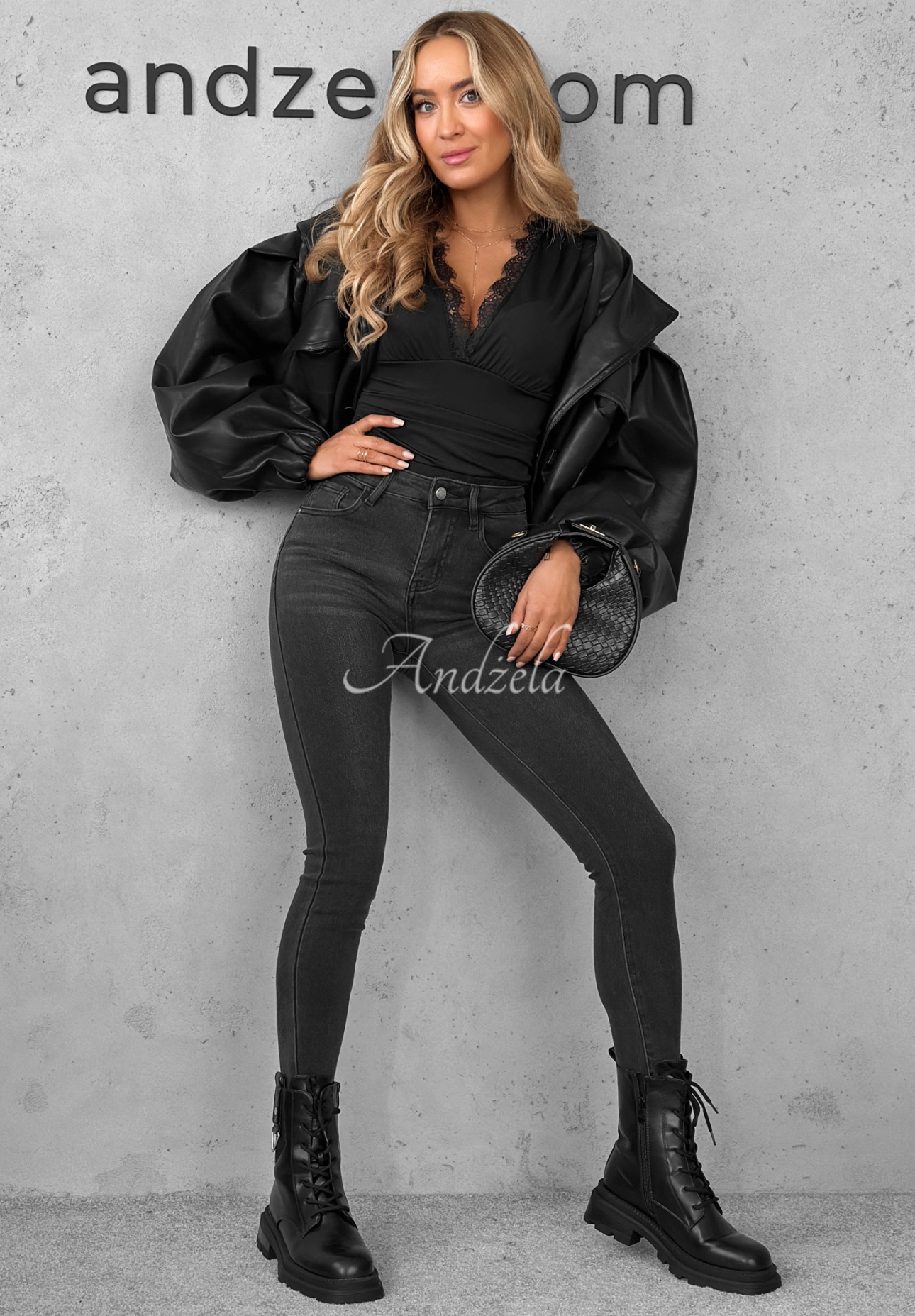 Džíny skinny Not Too Much šedé