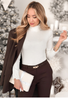 Halenka longsleeve z golfem Your Own Luck ecru