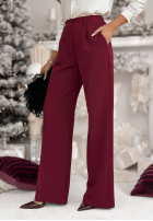 Kalhoty z przeszyciami A Minute Ago bordové