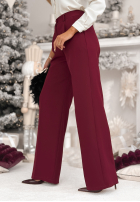 Kalhoty z przeszyciami A Minute Ago bordové