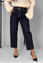 Kalhoty džínové  balloon Important Message granátové