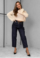 Kalhoty džínové  balloon Important Message granátové