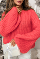 Moherowy Svetr z szerokimi rękawami Better Than Korálová