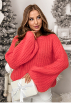 Moherowy Svetr z szerokimi rękawami Better Than Korálová