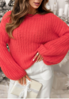 Moherowy Svetr z szerokimi rękawami Better Than Korálová