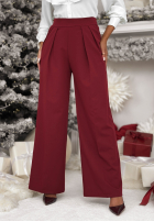 Kalhoty z przeszyciami After You Left bordové