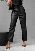 Kožené kalhoty Choosing Myself černé