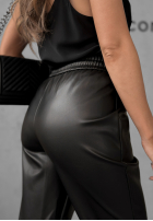 Kožené kalhoty Choosing Myself černé