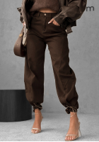 Kalhoty džínové  balloon Say Less čokoládové