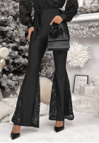 Dlouhý Overal z wiązaniem i koronką Weekend Loading Černé