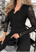 Koronkowa Halenka z dekoltem Your Dearest černá