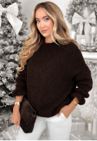 Svetr Feels Like Heaven čokoládový