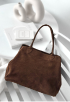 Zamszowa Kabelka Fully Me čokoládová