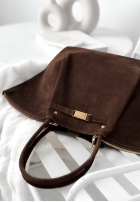 Zamszowa Kabelka Almost Ready čokoládová