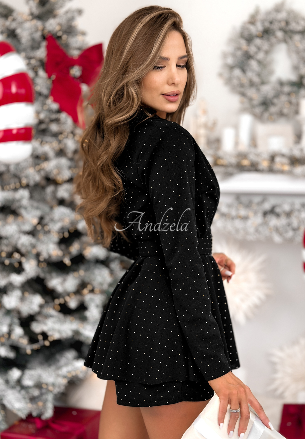 Overal s krystalky Totally Fine Černé