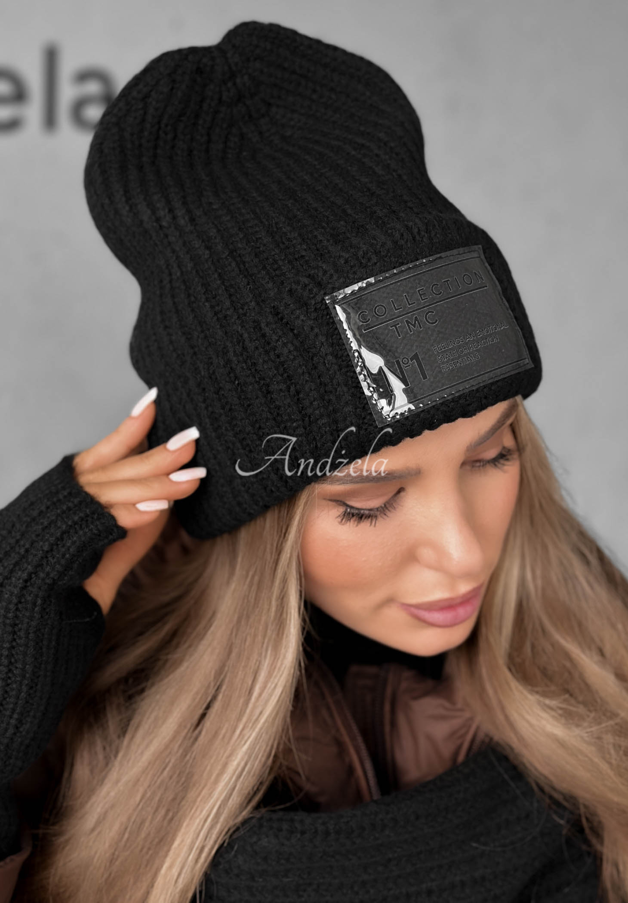 Souprava čepice, šála, rukavice 3in1 December Černé