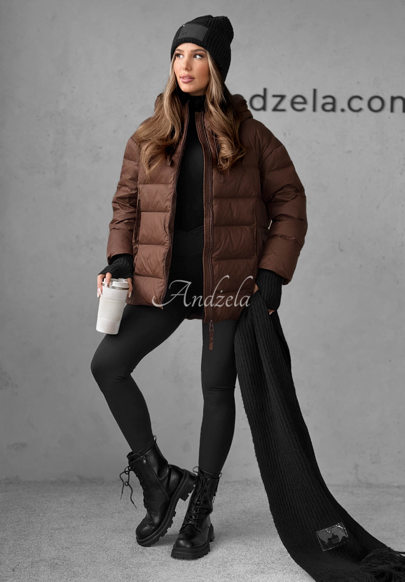 Souprava čepice, šála, rukavice 3in1 December Černé