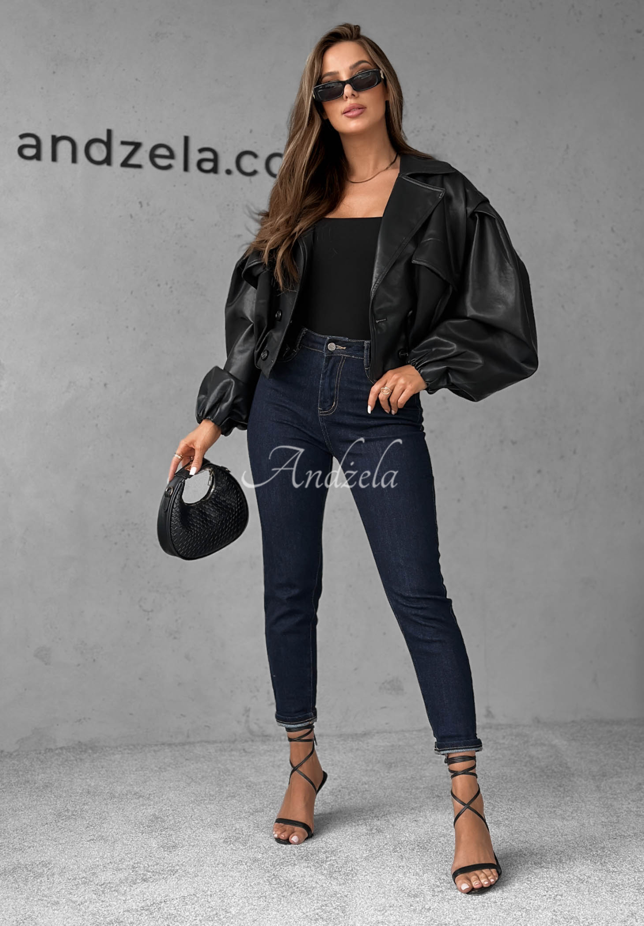 Džíny mom fit s páskem Let’s Not Talk granátové