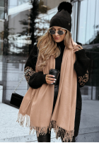 Šála  z frędzlami Closer To Heaven béžový