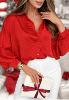 Košile z kryształkami Crystal Brilliance vínová