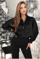 Košile z kryształkami Crystal Brilliance černá