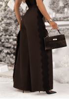 Kalhoty z koronką Grace Moment čokoládové