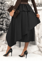 Plisowana Sukně z paskiem Change You Wish černá
