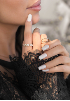 Prstýnek z cyrkoniami i perłami Blinked zlatý