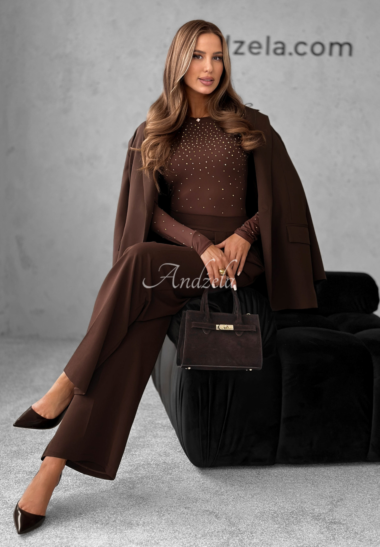 Body s krystalky Crystal Dawn čokoládové