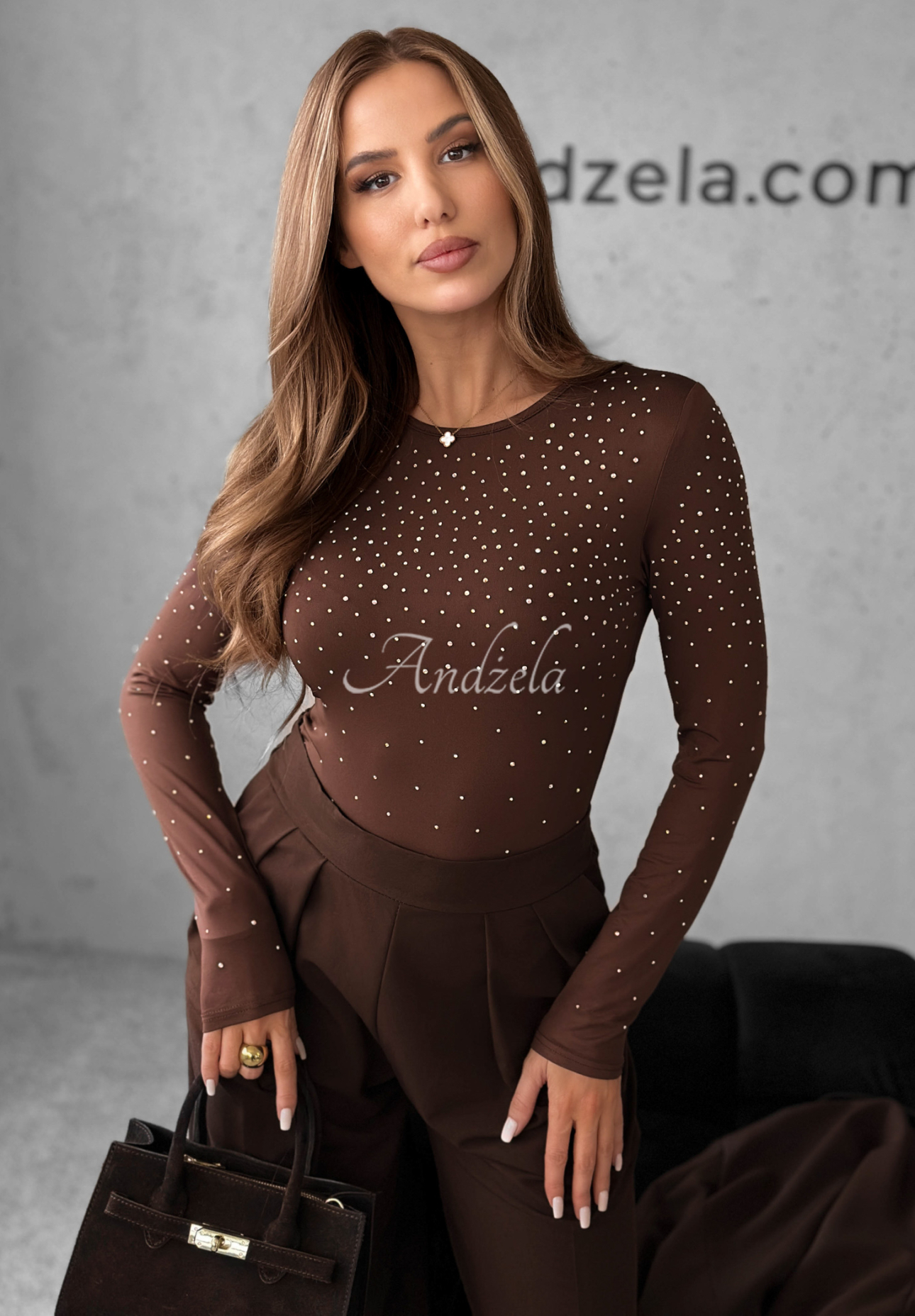 Body s krystalky Crystal Dawn čokoládové