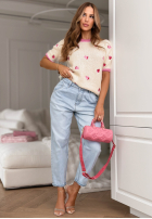 Kalhoty džínové  mom fit Call Me Tonight světle modré