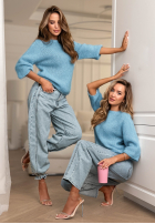 Moherowy Svetr Give Me Space modrý